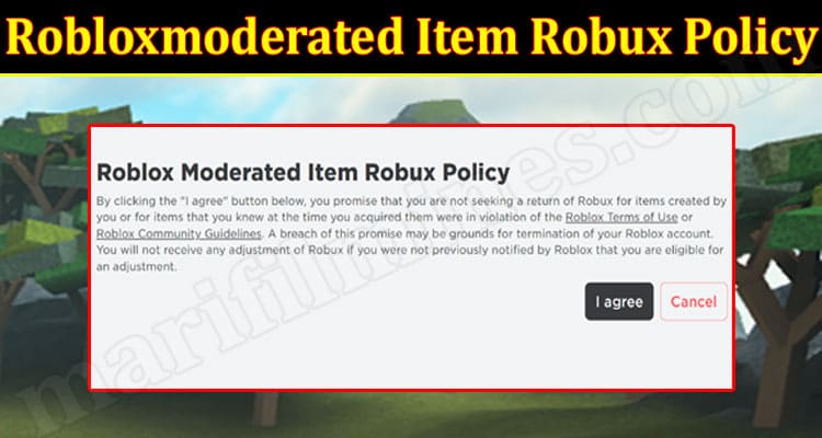 roblox moderation item robux policy