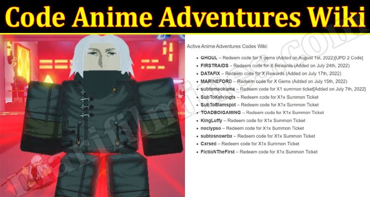 💎 *1100 GEMS* ALL WORKING CODES FOR ANIME ADVENTURES! 💎